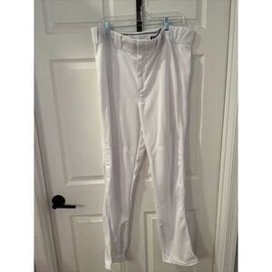 Russell Athletic Baseball Pants Mens XL White Straight Double Knee‎